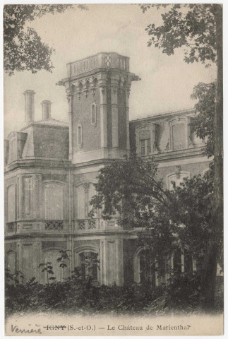 VERRIERES-LE-BUISSON. - Château de Marienthal [Editeur IPM, 1922]. 