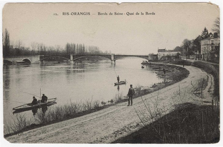 RIS-ORANGIS. - Bords de Seine. Quai de la Borde [Editeur ELD]. 