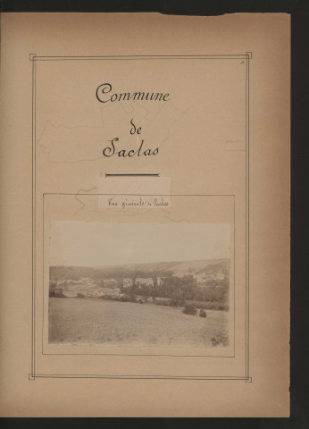 SACLAS. - Monographie communale [1899] : 3 bandes, 13 vues. 