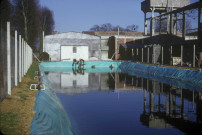 CHEPTAINVILLE. - Domaine de Cheptainville, bassin de rétention ; couleur ; 5 cm x 5 cm [diapositive] (1968). 