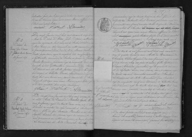 SACLAS. Naissances, mariages, décès : registre d'état civil (1876-1883). 