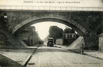 ETAMPES. - Saint-Martin.- Le pont de Saint-Martin, ligne de Beaume-la-Rolande. Cliché et collection Rameau. 