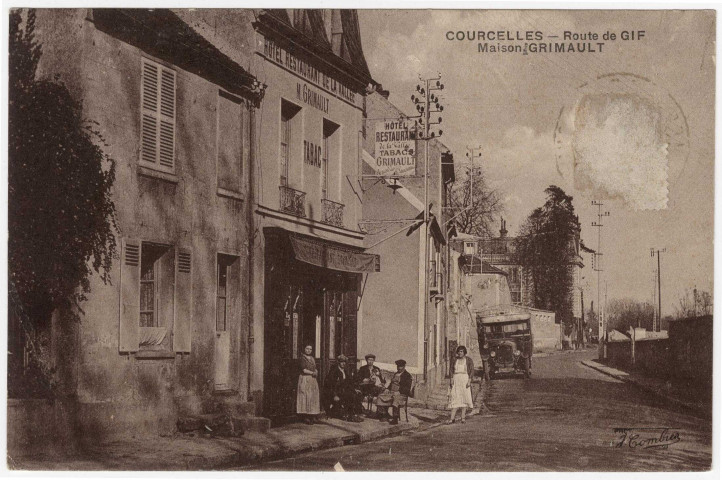 GIF-SUR-YVETTE. - Courcelle, route de Gif et maison Grimault. Editeur Combier. 