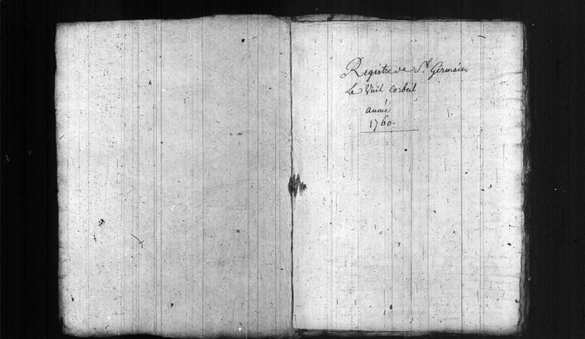 SAINT-GERMAIN-LES-CORBEIL. Paroisse Saint-Germain : Baptêmes, mariages, sépultures : registre paroissial (1755-1765). 