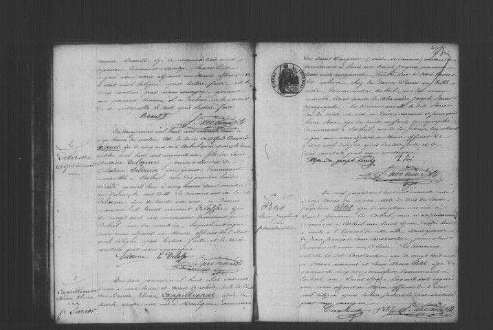 CORBEIL. Décès : registre d'état civil (1862). 
