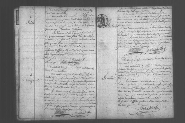 ETAMPES. Décès : registre d'état civil (1835). 