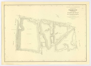 Plan topographique régulier de GRIGNY (LES SABLIERES) dressé et dessiné par M. POUSSIN, géomètre-expert, Ministère de la Construction, 1959. Ech. 1/2.000. N et B. Dim. 0,76 x 1,05. 