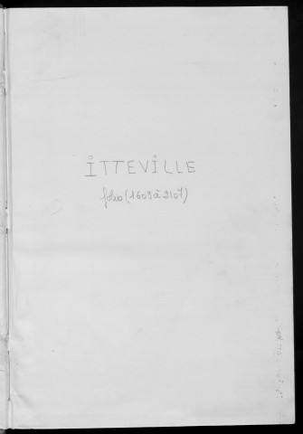 ITTEVILLE. - Matrice des propriétés non bâties : folios 1609 à 2107 [cadastre rénové en 1968]. 