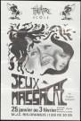 RIS-ORANGIS. - Théâtre : jeux de massacre, d'Eugène Ionesco, Maison de la jeunesse et de la culture, [25 janvier-3 février 1985]. 