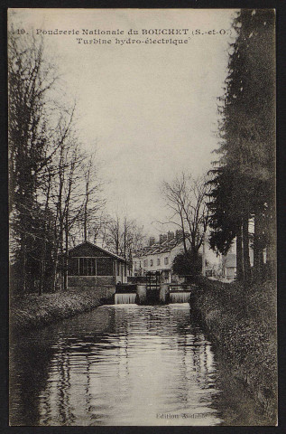 Ballancourt-sur-Essonne.- Poudrerie du Bouchet : turbine hydro-électrique [1904-1920]. 