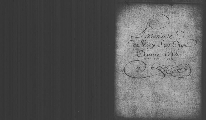 VIRY-CHATILLON. Paroisse Saint-Denis : Baptêmes, mariages, sépultures : registre paroissial (1740-1753). 