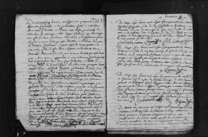 CHALO-SAINT-MARS. Paroisse Saint-Médard : Baptêmes, mariages, sépultures : registre paroissial (1746-1765). 