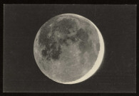JUVISY-SUR-ORGE. - Observatoire Flammarion - La clair de terre sur la lune. Edition Observatoire de Juvisy, photo Quénisset, 1920. 