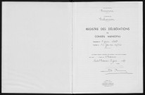 ECHARCON. - Administration générale de la commune. - Registre des délibérations du conseil municipal (08 juin 1967-15 janvier 1972). 