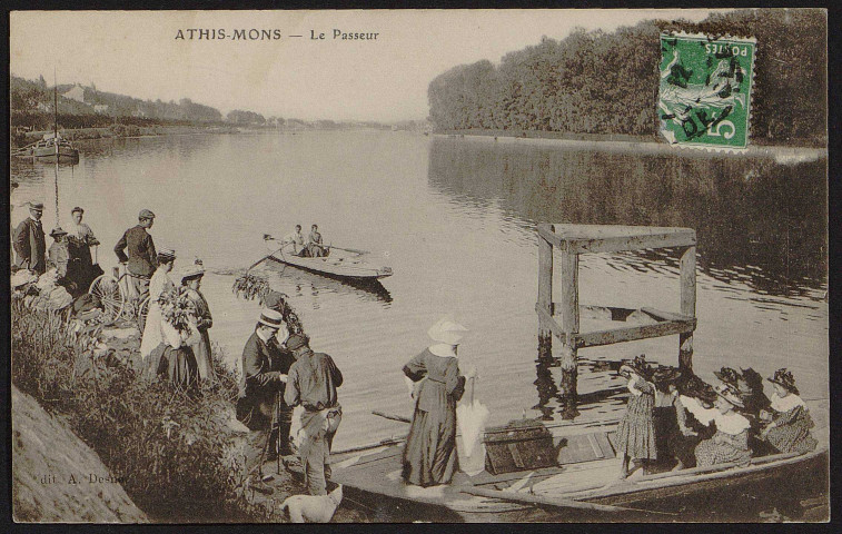Athis-Mons.- Le passeur (1912). 