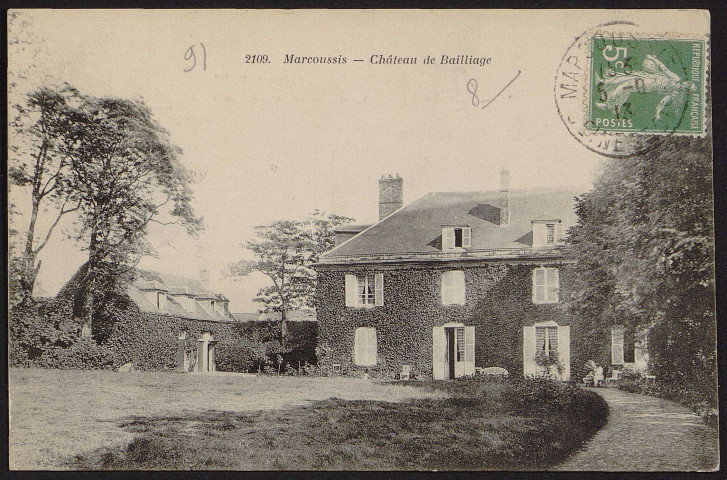 MARCOUSSIS.- Château du Baillage (5 septembre 1913).