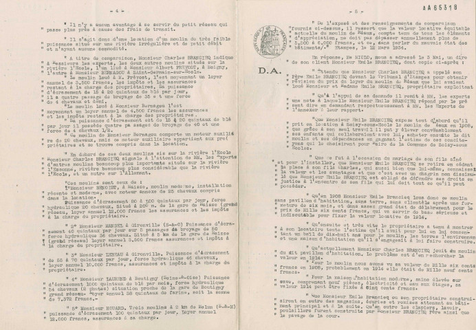 Greffe, civil. - Baux et loyers (loi du 31 mars 1922) : minutes des jugements des loyers. 