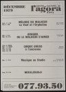 EVRY. - Théâtre, danse, musique, variétés, cinéma, arts plastiques : programme culturel, Centre culturel de l'Agora, décembre 1979. 