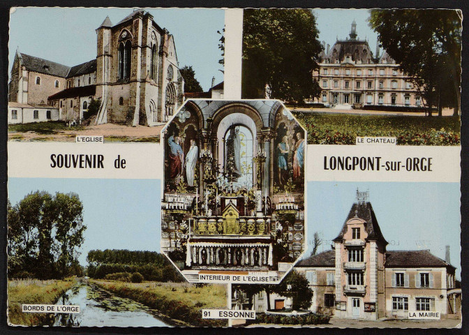 LONGPONT-SUR-ORGE.- Souvenir de Longpont (1969).