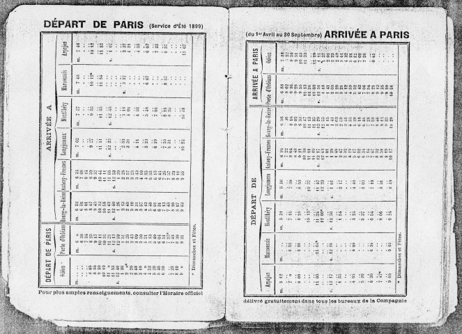 Paris-Arpajon guide rose illustré : historique des localités traversées par cette ligne promenades et excursions, par Clovis Pierre et Yvon Helmic, 3e édition (1899).