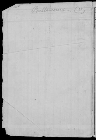 BALLANCOURT-SUR-ESSONNE. - Matrice des propriétés bâties et non bâties : folios 529 à 1011 [cadastre rénové en 1945]. 