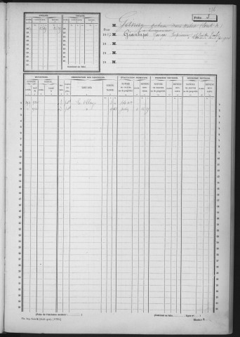 MOIGNY-SUR-ECOLE. - Matrice des propriétés non bâties : folios 1 à 488 [cadastre rénové en 1957]. 