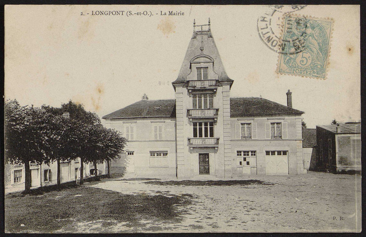 LONGPONT-SUR-ORGE.- La mairie (1906).