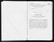 Conservation des hypothèques de CORBEIL. - Répertoire des formalités hypothécaires, volume n° 511 : A-Z (registre ouvert vers 1920). 