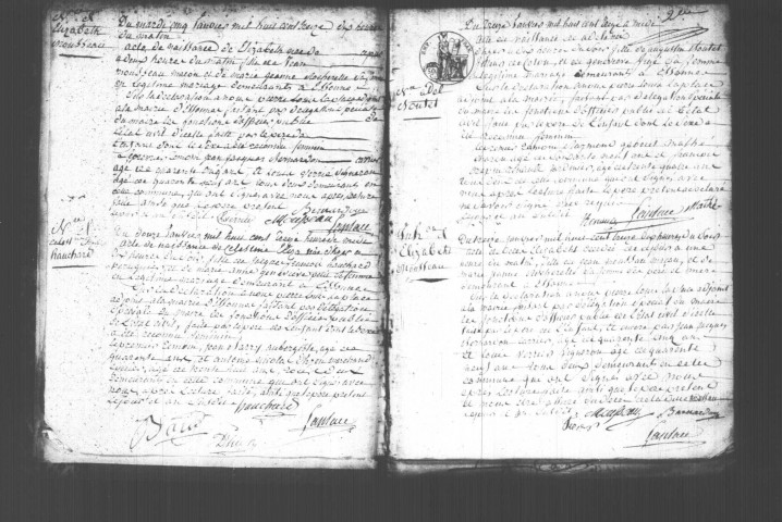 ESSONNES. Naissances, mariages, décès : registre d'état civil (1813-1818). 
