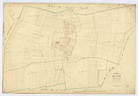 BLANDY. - Section B - Village (le), 2, ech. 1/1250, coul., aquarelle, papier, 70x101 (1831). 