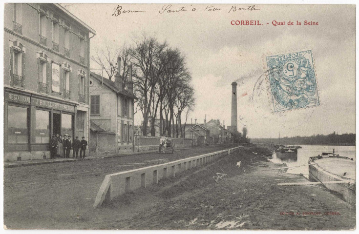 CORBEIL-ESSONNES. - Quai de la Seine, Bonvalot, ad. 