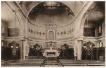 EVRY. - Notre-Dame-de-Sion-Grand-Bourg, la chapelle [Editeur David et Vallois, sépia ; vue intérieure de la chapelle]. 