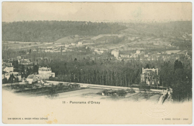 ORSAY. - Panorama d'Orsay. Edition Formé, 1906. 