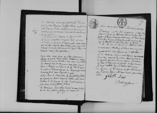 SOISY-SUR-ECOLE. Naissances, mariages, décès : registre d'état civil (1828-1845). 