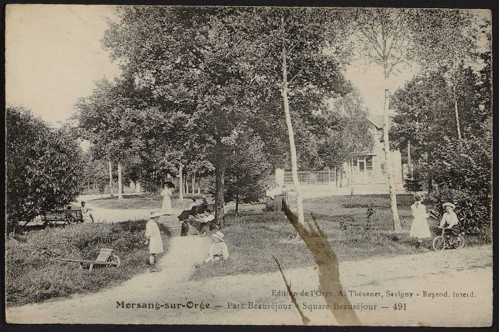 MORSANG-SUR-ORGE.- Parc Beauséjour : Square Beauséjour [1904-1919].