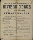 Seine-et-Oise [Département]. - Curage de la rivière d'Orge [section supérieure] et affluents, 1er juillet 1905. 