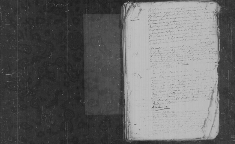 BALLANCOURT-SUR-ESSONNE. Paroisse Saint-Martin : Baptêmes, mariages, sépultures : registre paroissial (1737-1769). 