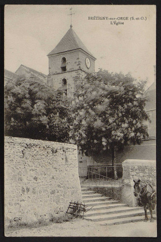 Brétigny-sur-Orge.- L'église (7 décembre 1915). 