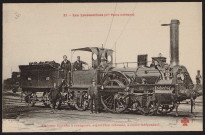 Les locomotives (Compagnie Paris-Orléans). Ancienne machine à voyageurs, à essieu indépendant [19041920].