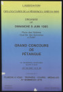 EVRY. - Grand concours de pétanque, Place des fédérés, 9 juin 1985. 