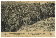 La bataille sous verdun, 1916, avant l'attaque.