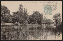 VILLE-DU-BOIS (LA). - Vue sur l'étang du château (1905).