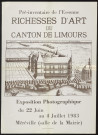 MEREVILLE. - Exposition photographique : richesses d'art du canton de Limours, Salle de la mairie, 22 juin-4 juillet 1983. 