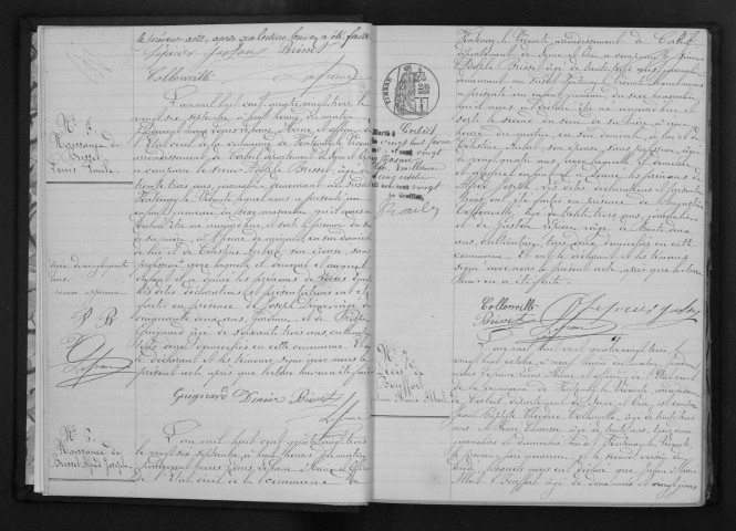 FONTENAY-LE-VICOMTE. Naissances, mariages, décès : registre d'état civil (1883-1896). 