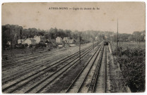 ATHIS-MONS. - Ligne du chemin de fer, 8 lignes. 