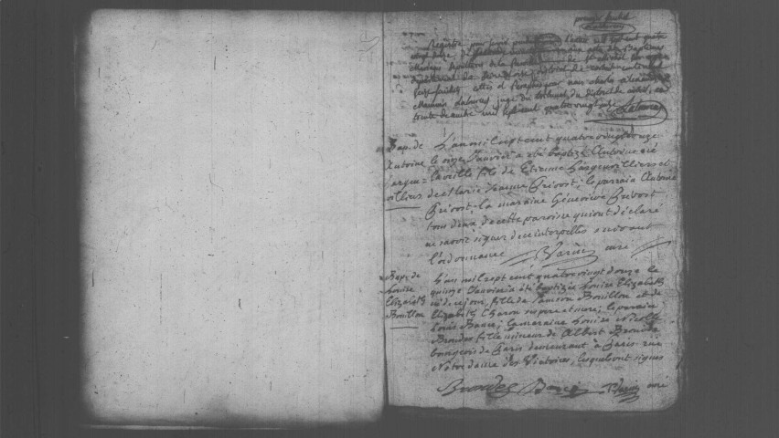 SAINT-MICHEL-SUR-ORGE. Naissances, mariages, décès : registre d'état civil (1792-an VI). 