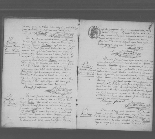 CORBEIL. Décès : registre d'état civil (1869). 