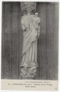 LONGPONT-SUR-ORGE. - Basilique. Statue de la Vierge (trumeau du portail d'entrée). Paul Allorge. 
