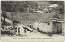 ABBEVILLE-LA-RIVIERE.- Les ruines du moulin de la Planche et l'abreuvoir. Editeur Harsant. 1914. Timbre 10 centimes. 