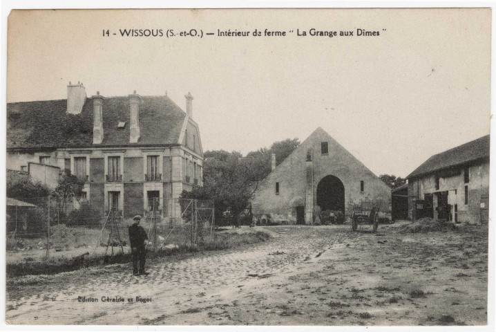 WISSOUS. - Intérieur de la ferme La Grange aux Dîmes [Editeur Géralde et Bagot, cote négatif 2A86d]. 